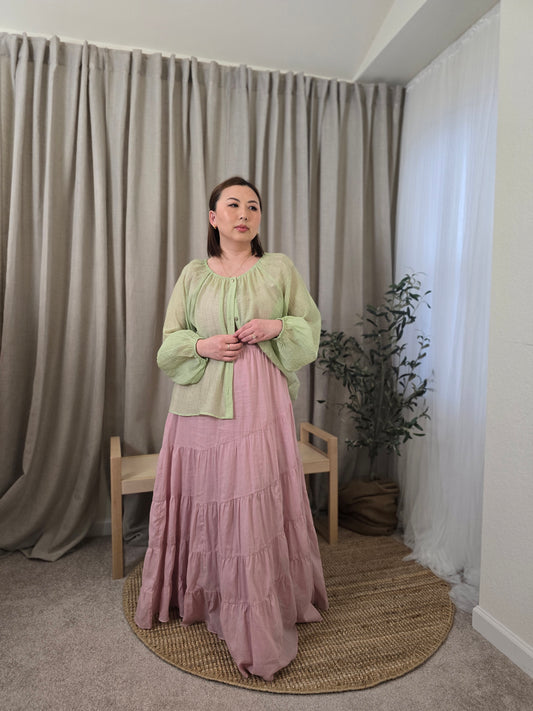 The Breezy Blouse (Light Green)