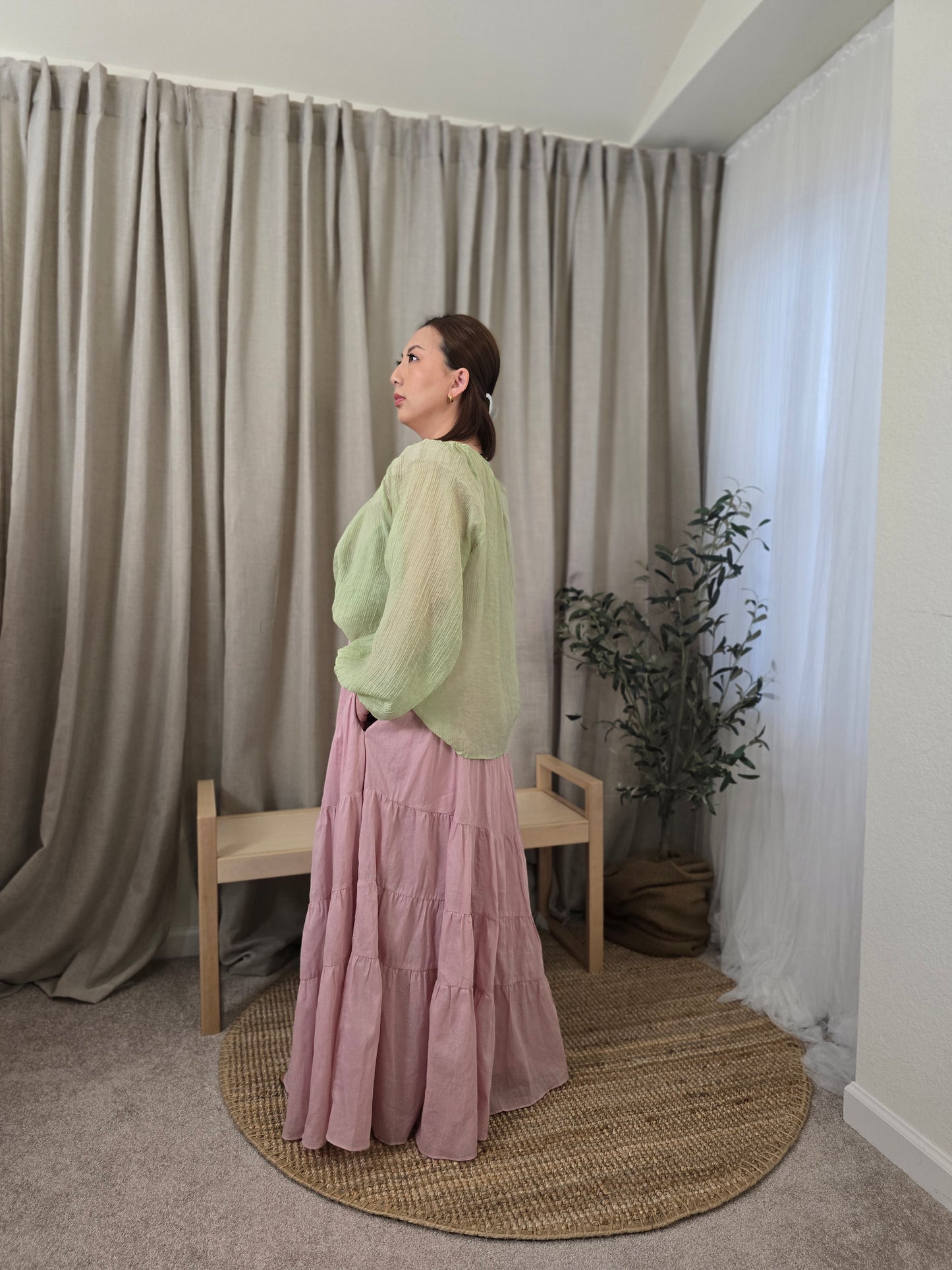 The Breezy Blouse (Light Green)